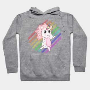 dabbing unicorn rainbow Hoodie